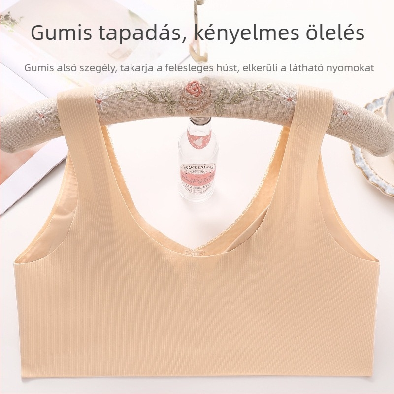 Elöl kapcsos sportmelltartó, varratszegély nélküli, támogató összetartás, teljes kosár, vékony formázott kosár, rögzített dupla pántok