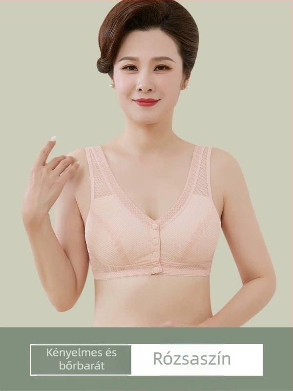 Ice Silk melltartó elől záródó, vezeték nélküli, varrás nélküli, plus-size, könnyű nyári modell