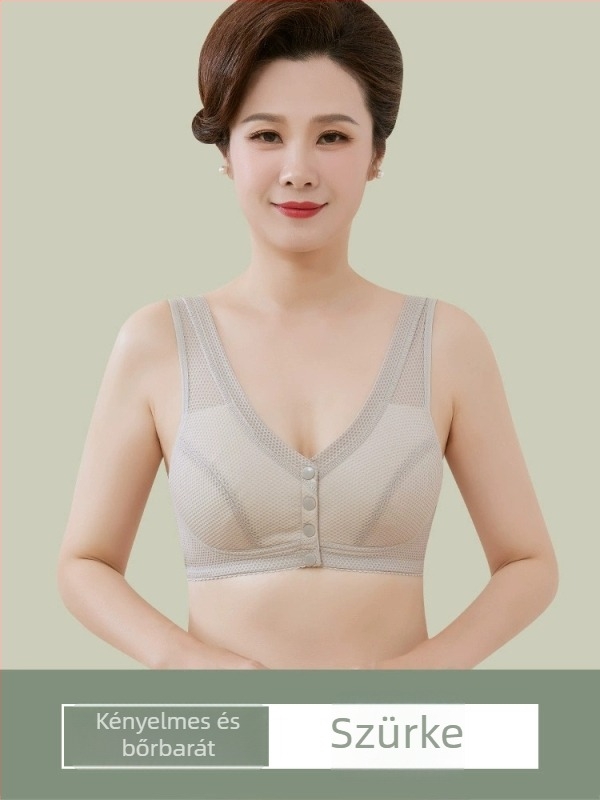 Ice Silk melltartó elől záródó, vezeték nélküli, varrás nélküli, plus-size, könnyű nyári modell