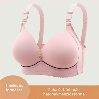 Női melltartó - teljes kosár, középső formázott kosár, nylon anyag, rögzített dupla vállpántok, hátul négy sor kapocs, formázás és kényelmes tartás
