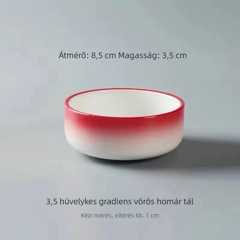 Kerek kerámia homártál, kézzel készített, magas minőségű, testre szabható, ideális szállodai cateringhez