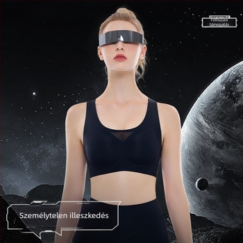 Bio-kerámiás, varrás nélküli sportmelltartó, fix kosár, teljes kosár, formázott kosár, rögzített dupla vállpántok, lélegző nylon spandex bélés, testformázó