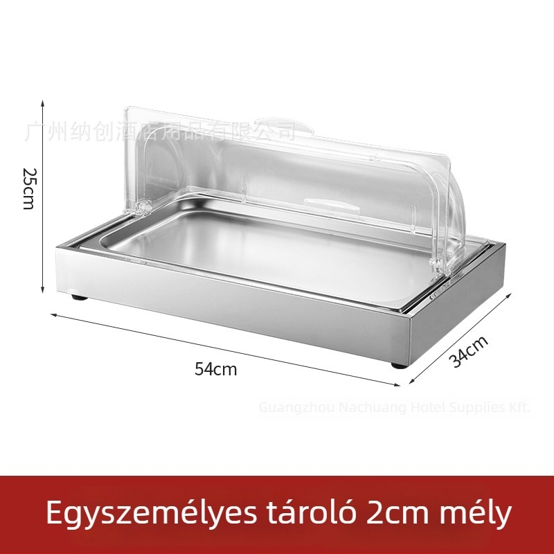 Rozsdamentes acél kiállítóasztal szállodai bankettekhez — INS stílus, ZHILISHI márka, tengeri étele kiállítópolc