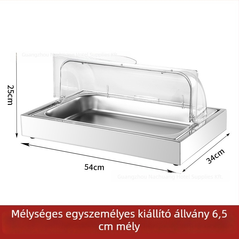 Rozsdamentes acél kiállítóasztal szállodai bankettekhez — INS stílus, ZHILISHI márka, tengeri étele kiállítópolc