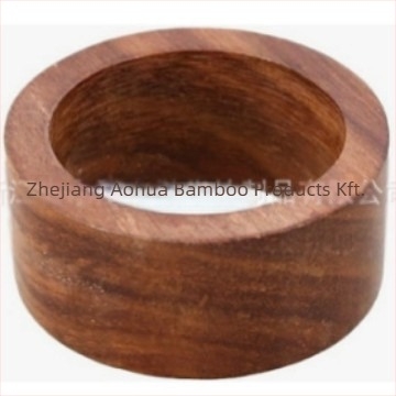 Fából készült szalvétagyűrű, modern minimalista stílus, felületkezelés: festék vagy olaj, testreszabható csomagolás, logó nyomtatás