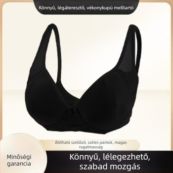 Melltartó V-nyakkal, hagyományos stílus, lélegző poliészter (Márka: Ordrkee; Anyag: poliészter; Kosár: 3/4; Formázott kosár: vékony; Pántok: rögzített dupla)