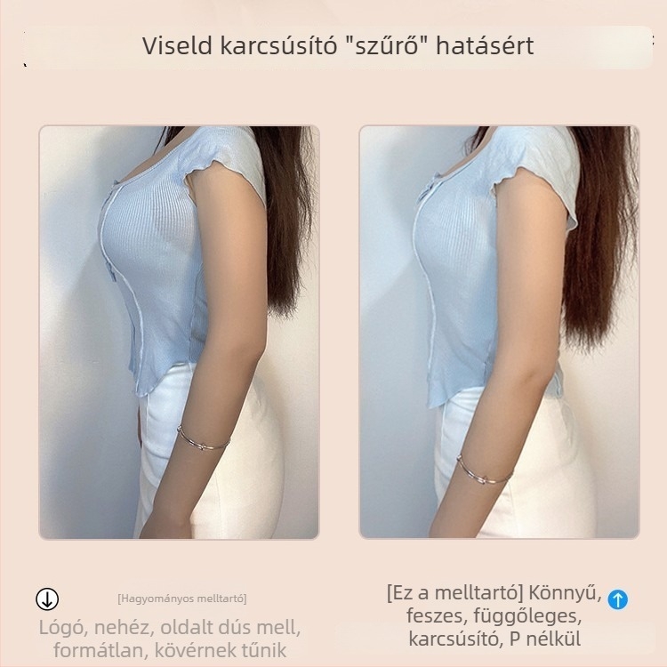 Plusz méretű női melltartó nagy keblekhez, csipkés, push-up, oldalsó támasz, lógás elleni, vékony kosár