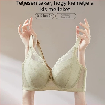 Plusz méretű női ultra vékony melltartó, puha acélrúd, tartás, gyűrődés, állítható vállpántok