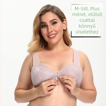 Vezeték nélküli szoptatós melltartó húzható pántokkal, két rétegű kosár (felső vékony, alsó vastag), bambusz rostból és spandexből készült, zár nélkül