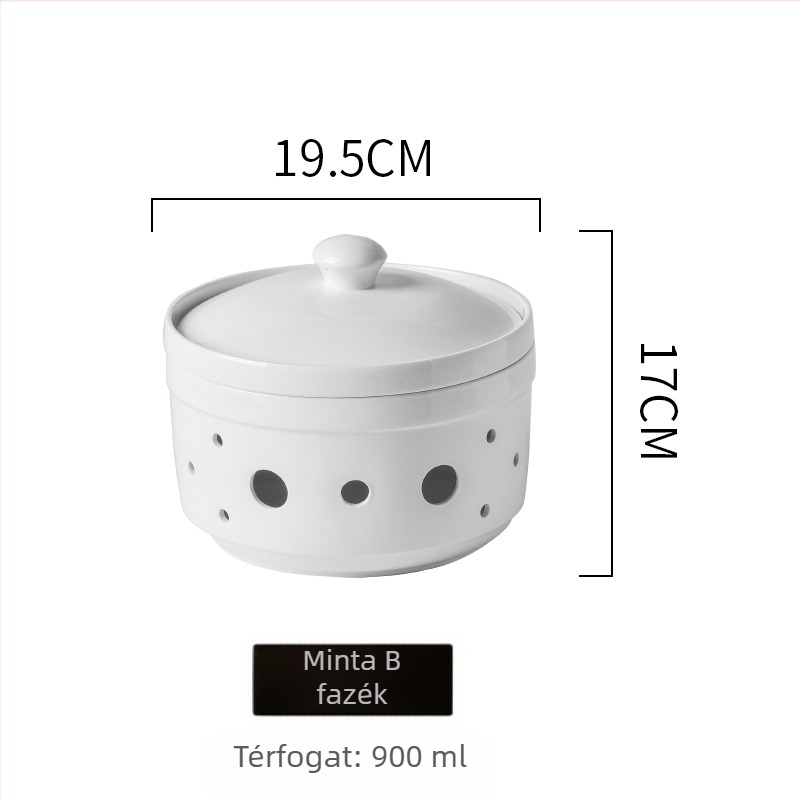Porcelán étkészlet, kerek formájú, kínai stílusú, egyszínű mintázat