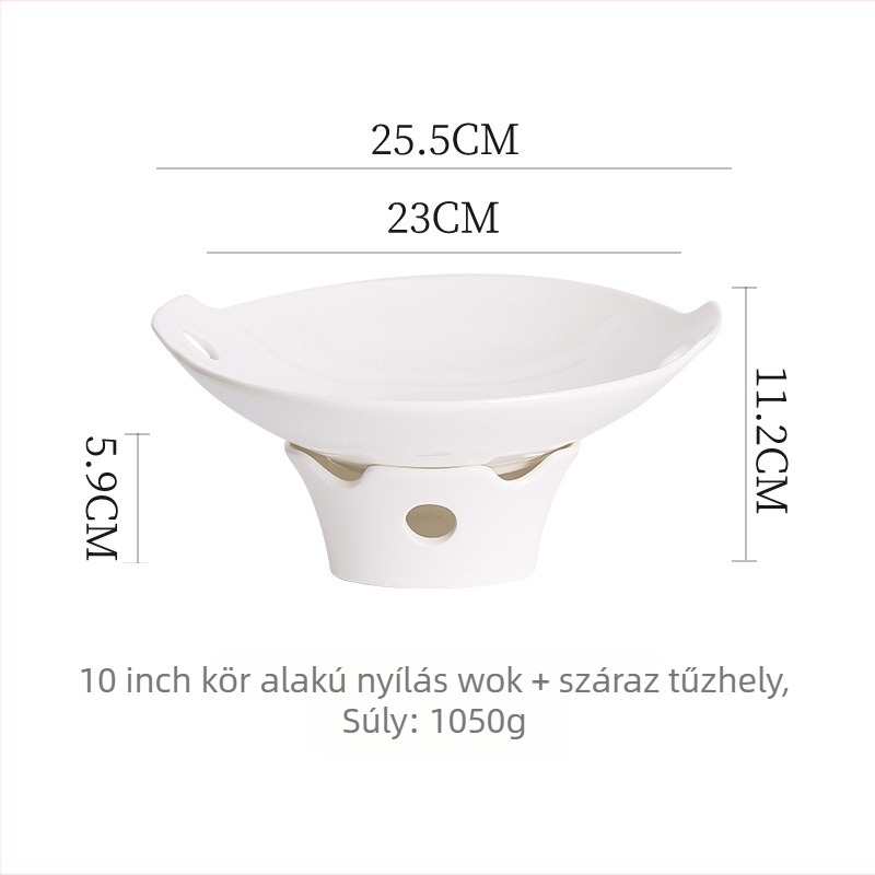 JUNYA porcelán mély tál matt mázzal, kör alakú, kínai stílus
