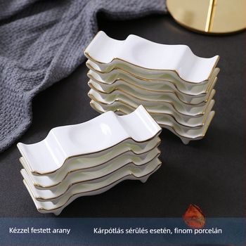 Kerámia evőpálcika és kanál tartó | Bone China >36% csontpor | Túlglazúrozott felület | Testreszabás elérhető | Nyomtatott logó | Dobozos csomagolás: tálca