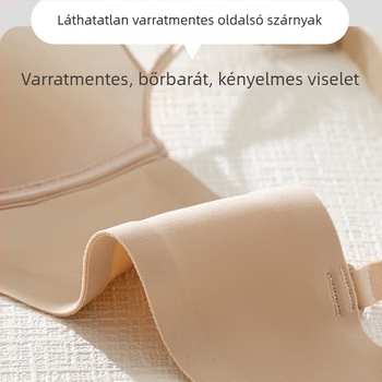 Varrat nélküli, elegáns és szexi női melltartó kis mellekhez, lélegző, formázó, összegyűjti a melleket középre, merevítő nélkül