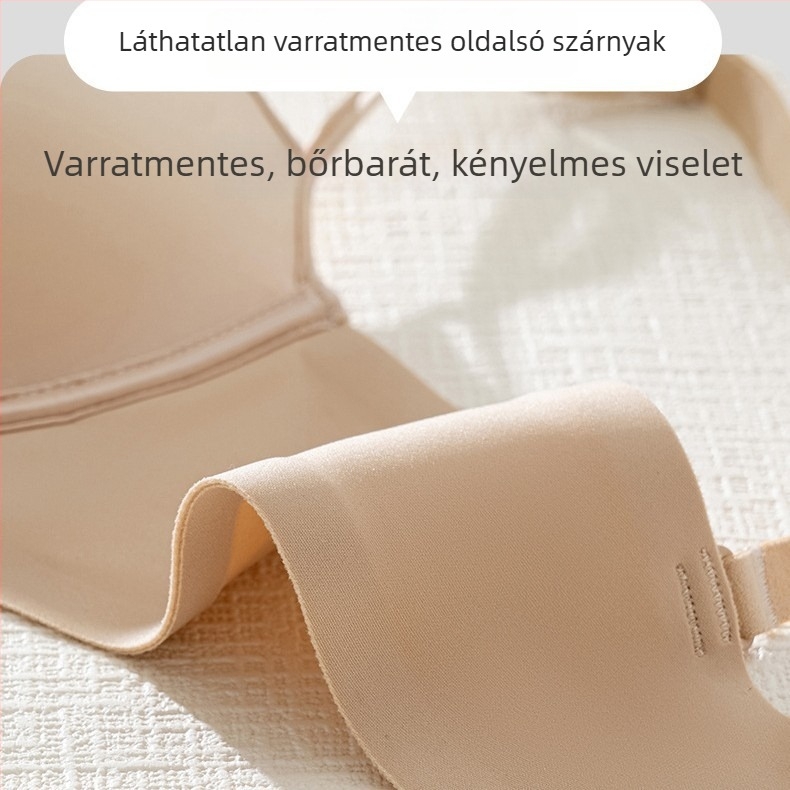 Varrat nélküli, elegáns és szexi női melltartó kis mellekhez, lélegző, formázó, összegyűjti a melleket középre, merevítő nélkül