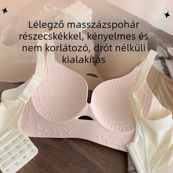 Plusz méretű drót nélküli push-up melltartó kivágott részletekkel, szexi vonal, anti-elesés-támogatás