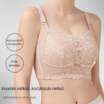Állítható drót nélküli formázó melltartó nőknek, plusz méret, oldalsó támasz, kényelmes és lélegző