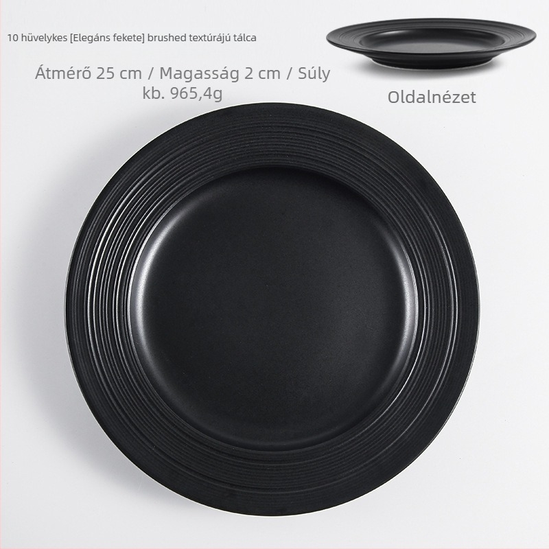 Regular Hall porcelán vacsora tál, kör alakú, mikróhullámú sütőben használható, alglazúros felület egyszínű, logó nyomtatás, testreszabás elérhető