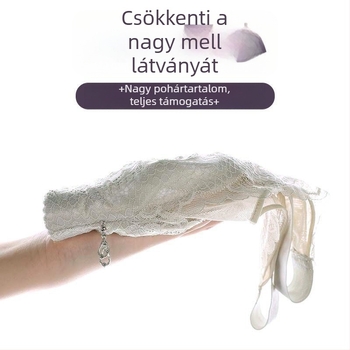 Csipkés melltartó ultra vékony formázott kosarakkal, teljes kosár, rögzített dupla vállpántok, hátul hat sor kapocs