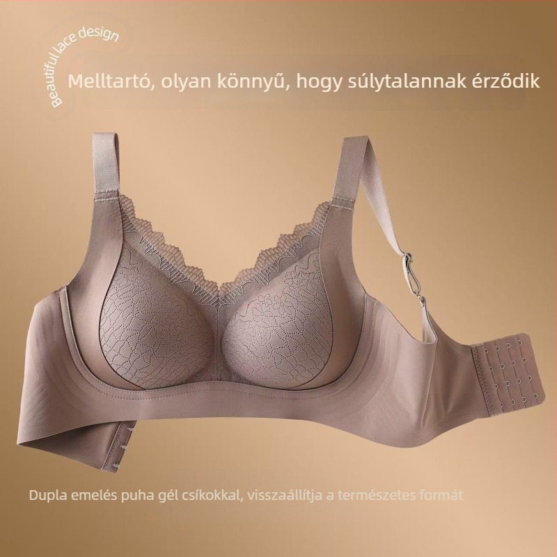 Vezeték nélküli, varrás nélküli push-up melltartó nagy méretekhez, plusz méret