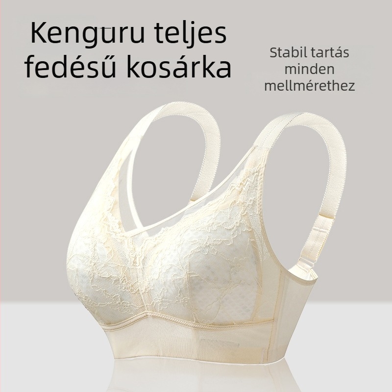 Plusz méretű, varrás nélküli melltartó, teljes kosár, vékony formázott kosár, push-up, oldalsó támasz, C–E kosárig
