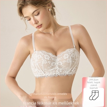 Nylon csőfelső push-up melltartó, kosár 1/2, levehető dupla pántok, hátoldali háromsoros csat