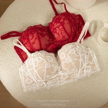 Nylon csőfelső push-up melltartó, kosár 1/2, levehető dupla pántok, hátoldali háromsoros csat