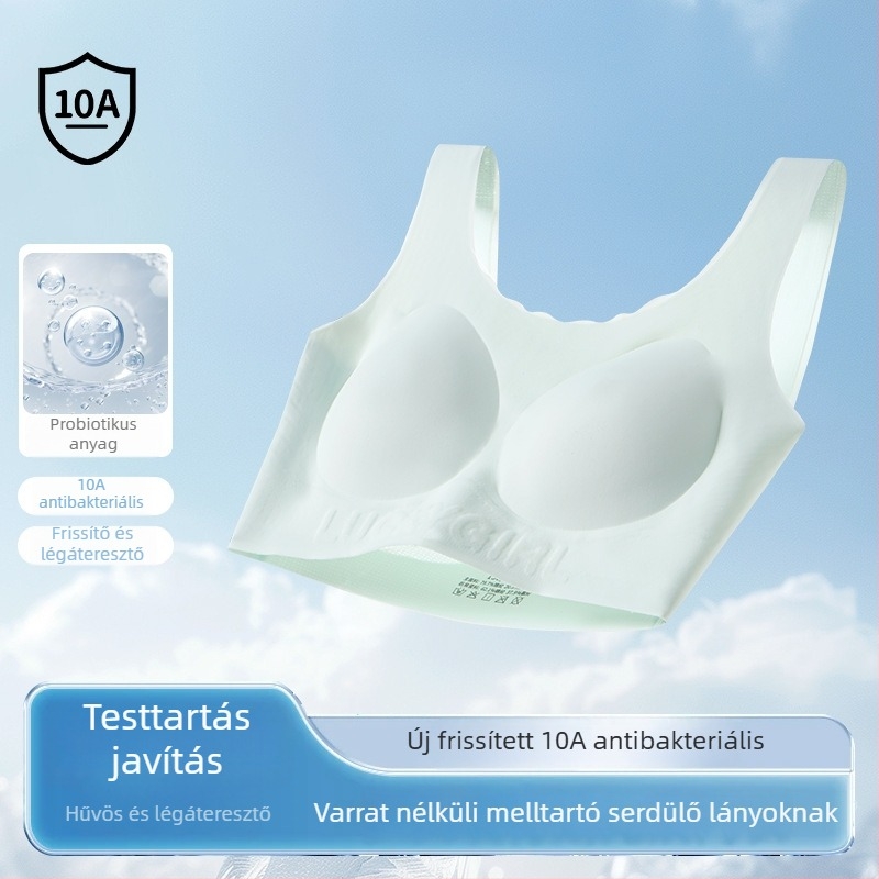 Vezeték nélküli ice silk top lányoknak, seamless hátsó rész, élénk piros, sportos stílus, nagy méret