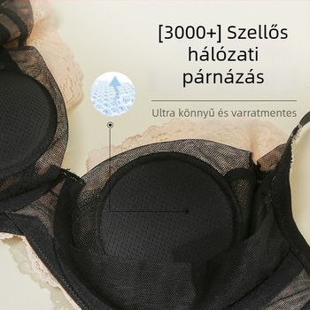 Pamut melltartó készlet nőknek 3/4 kosár, fix vállpántok, hátul négy sor kapoccsal záródó dizájn, lélegző, seamless dizájn