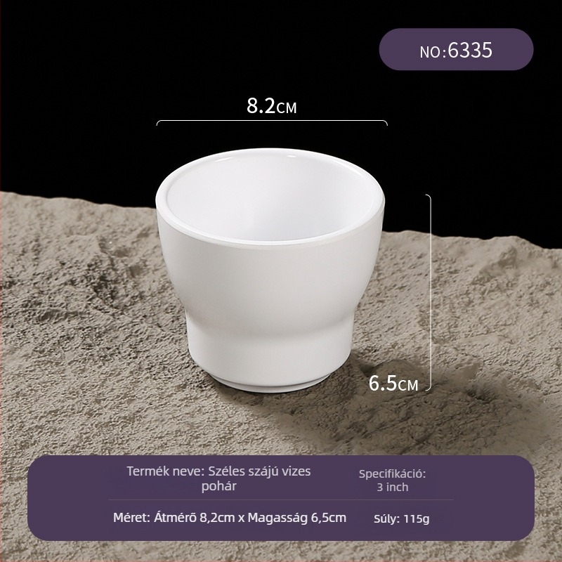 Belein melamin étkészlet pohár, felnőtteknek, egyszerű stílus, testreszabható