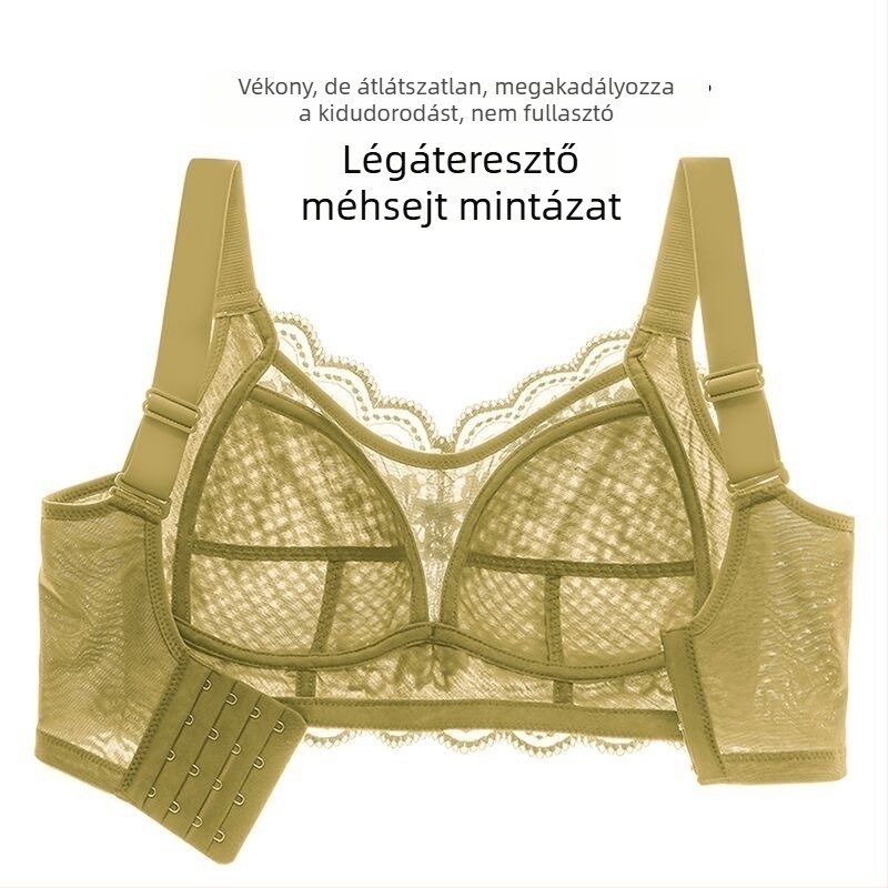 Vimose csipkés push-up melltartó, telt kosár, gyűjtő és anti-süllyedés funkcióval, nylon bélés, halter vállpántok, hátul négy sor kapocs