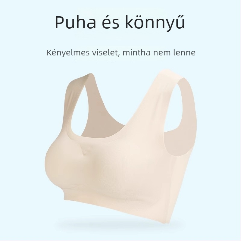 Langsha női varrás nélküli sportmelltartó, hátformázó, teljes kosár, rögzített dupla pántok