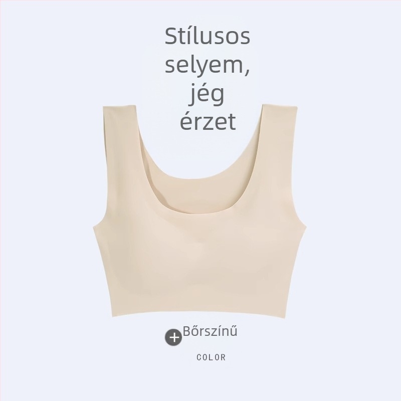Langsha női varrás nélküli sportmelltartó, hátformázó, teljes kosár, rögzített dupla pántok