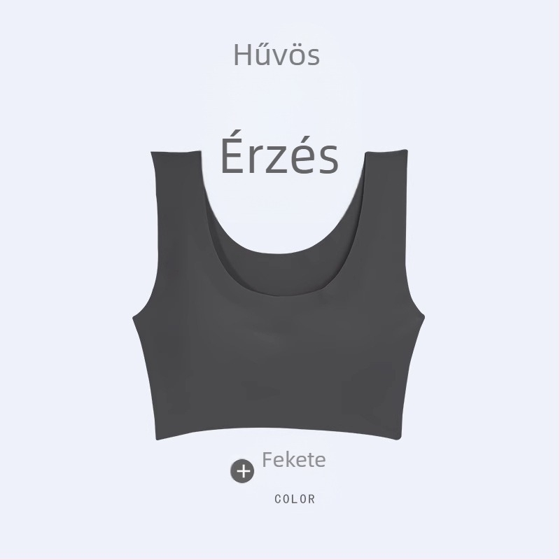 Langsha női varrás nélküli sportmelltartó, hátformázó, teljes kosár, rögzített dupla pántok
