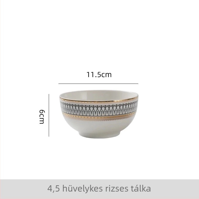 Porcelános kerek nyugati étkészlet, több mintázatú dizájn, testre szabható minta, logó nyomtatás