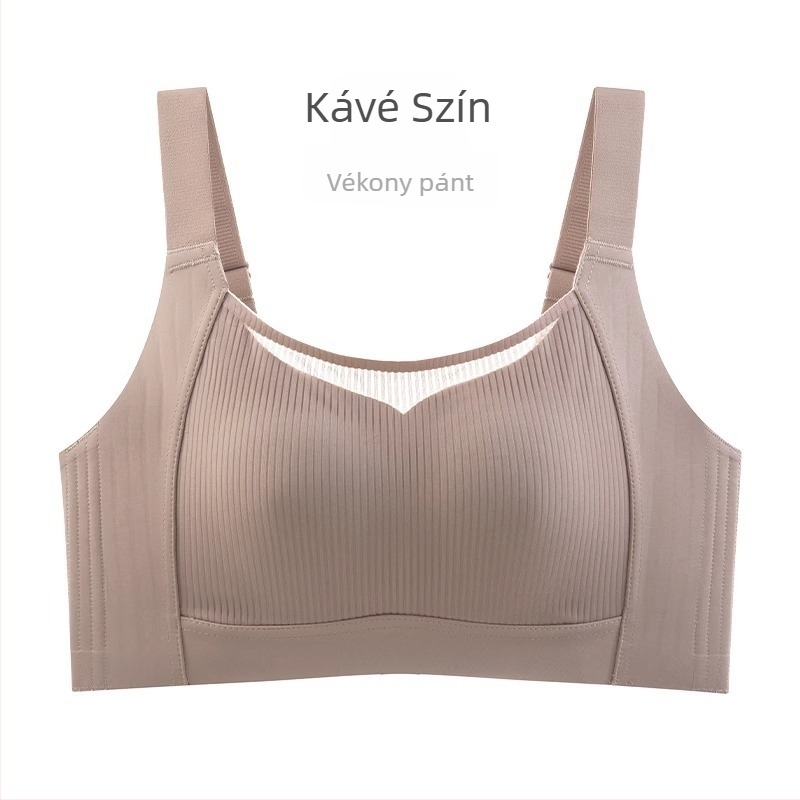 Vezeték nélküli, seamless nylon melltartó, teljes kosárú, formázott kosarakkal és a nagy mellek minimalizálásával