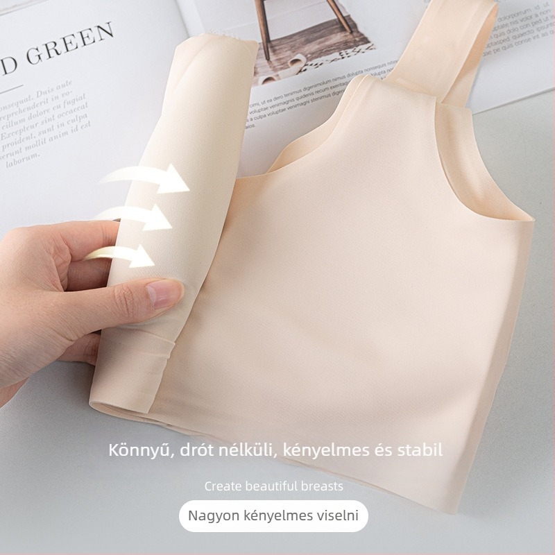 Szoptatós melltartó vest-stílusú, nejlon anyag, 5/8 kosár, vékony formázott kosár, elöl záródás