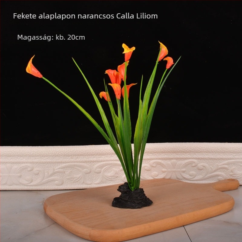 Virágmotívumos dísztányér, műanyagból, kézzel festett felület, Zhejiang eredetű, új kínai stílus, testreszabható