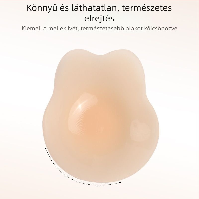 Mini nyuszifül alakú szilikon melltapasz, láthatatlan, felemelő és simító hatású