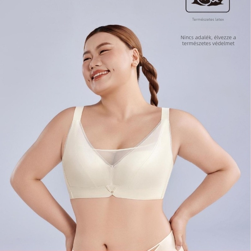 Melltartó vékonyan formázott kosarakkal, levehető nyakpántokkal, hátul négy sor kapoccsal, nylon anyagból, bélés nylon 50–70%