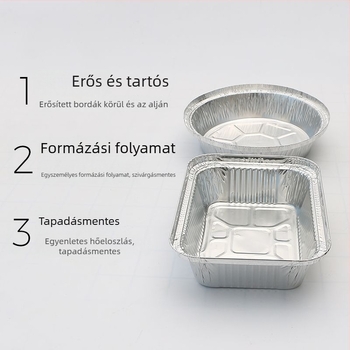 Jijia egyszer használatos ételdoboz, négyzetes vagy kör alakú forma, több méret és kapacitás, 36 hónap eltarthatóság