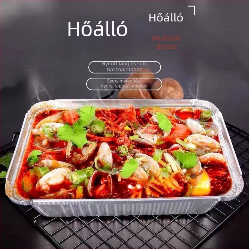 Jijia egyszer használatos ételdoboz, négyzetes vagy kör alakú forma, több méret és kapacitás, 36 hónap eltarthatóság