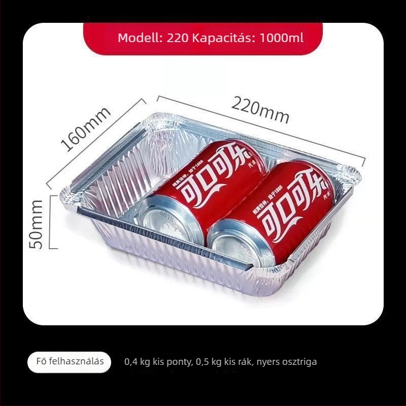 Jijia egyszer használatos ételdoboz, négyzetes vagy kör alakú forma, több méret és kapacitás, 36 hónap eltarthatóság