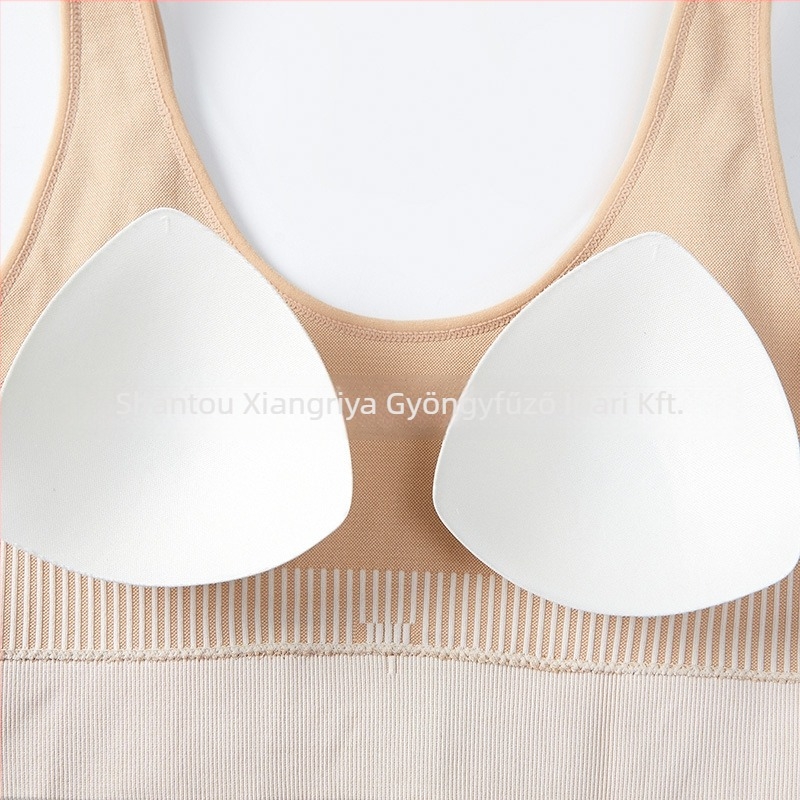 Sportmelltartó – nagy ütésállóság, 3/4 kosár, vékony formázott kosár, rögzített dupla vállpánt, gyorsan száradó, légáteresztő nylon