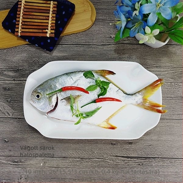 Hal alakú kerámia tál párolt halhoz – Unique márka, kerámia, luxus étkészlet