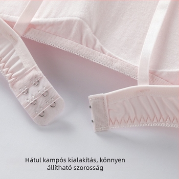 Pamutból készült, merevítő nélküli melltartó tinédzser lányoknak, 3/4 kosár, vékony formázott kosár, japán stílusú kényelmes bandeau