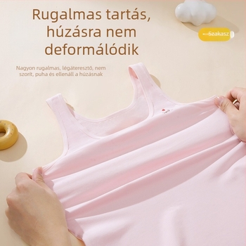 Lányok számára készült vékony pamut belső felső