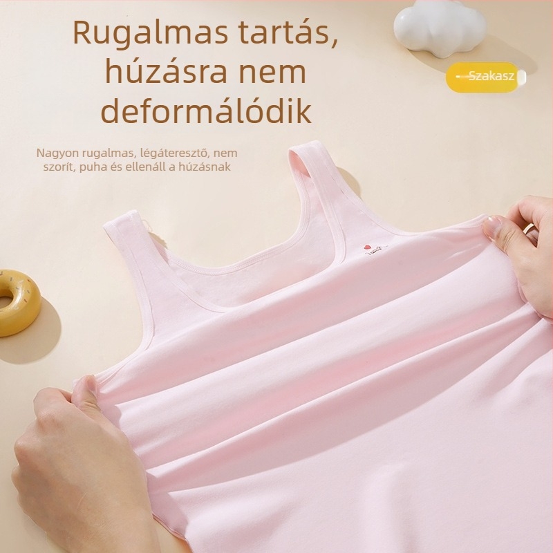 Lányok számára készült vékony pamut belső felső