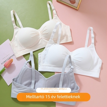 Vékony formázott melltartó nylonból, pamut bélés, rögzített kettős pántok, hátul három sor kapocs