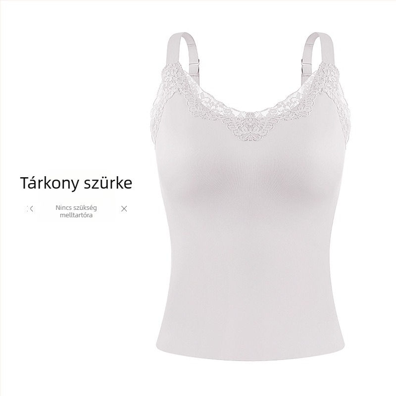 Váll nélküli, hátsó nélküli tanktop – varrás nélküli, lélegző; nylon, teljes kosár, rögzített dupla pántok