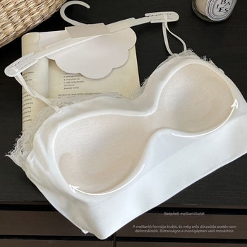 Francia stílusú csipkés szatén Ice Silk wrap melltartó csőtop, vékony formázott kosarak, lélegző anyag, szép hátsó, egy darab